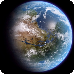 Artist's Rendering of Terraformed Mars